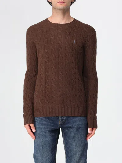 POLO RALPH LAUREN SWEATER POLO RALPH LAUREN MEN COLOR BROWN,H26289032