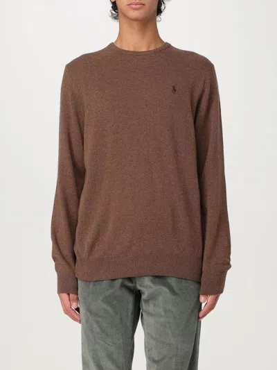 Polo Ralph Lauren The Rl Fleece Sweatshirt In Branch Brown