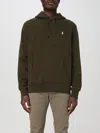 Polo Ralph Lauren Mens Alpine Heather Zip-front Long-sleeve Cotton-blend Jersey Hoody In Grün