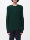 Polo Ralph Lauren Long Sleeve Crew Neck Pullover In Green