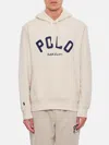 Polo Ralph Lauren Hoodie With Front Print In Weiss