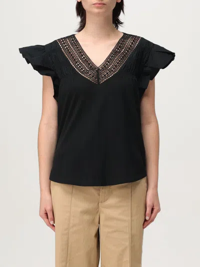 POLO RALPH LAUREN TOP POLO RALPH LAUREN WOMAN COLOR BLACK,H01165002