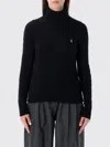 Polo Ralph Lauren Black Wool Blend Sweater In Black