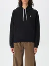 Polo Ralph Lauren Embroidered-logo Pullover Hoodie In Schwarz