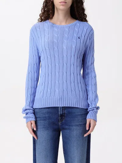 POLO RALPH LAUREN SWEATER POLO RALPH LAUREN WOMAN COLOR BLUE,G41996009