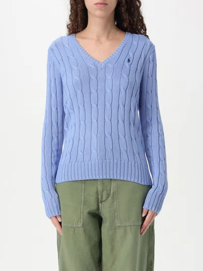 POLO RALPH LAUREN SWEATER POLO RALPH LAUREN WOMAN COLOR BLUE,G44702009