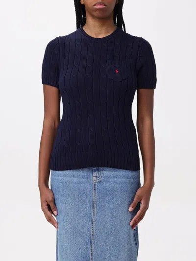 Polo Ralph Lauren Sweater  Woman Color Blue In Blue