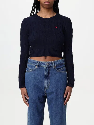 POLO RALPH LAUREN SWEATER POLO RALPH LAUREN WOMAN COLOR BLUE,G66039009