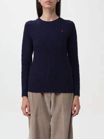 POLO RALPH LAUREN SWEATER POLO RALPH LAUREN WOMAN COLOR BLUE,F84881009