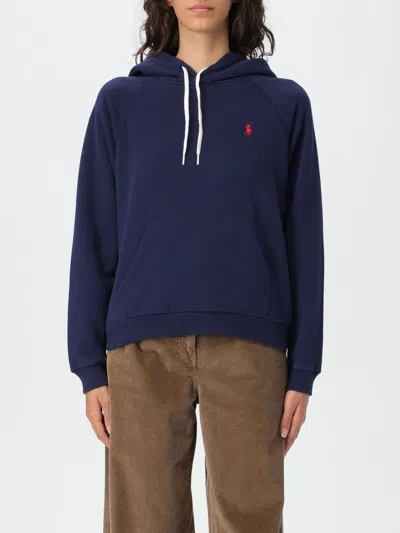 POLO RALPH LAUREN SWEATSHIRT POLO RALPH LAUREN WOMAN COLOR BLUE,F89691009