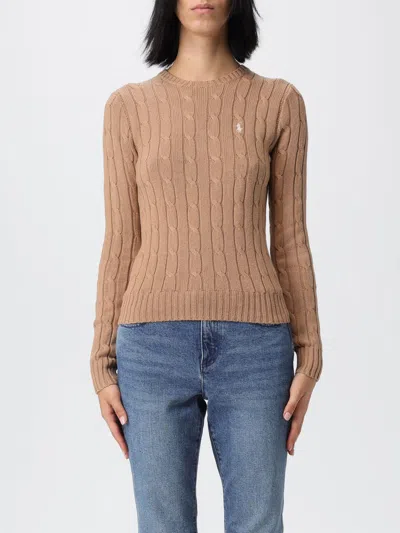 POLO RALPH LAUREN SWEATER POLO RALPH LAUREN WOMAN COLOR CAMEL,H29573042