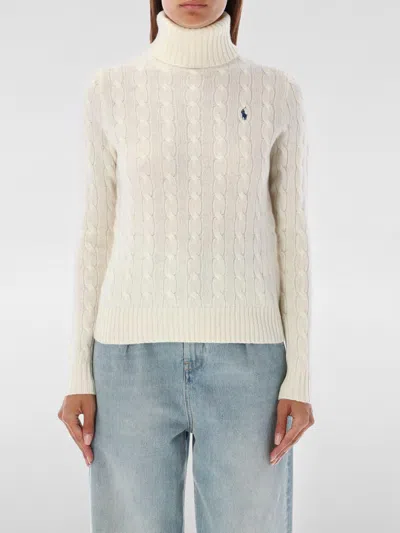 Polo Ralph Lauren Sweater  Woman Color Cream In White