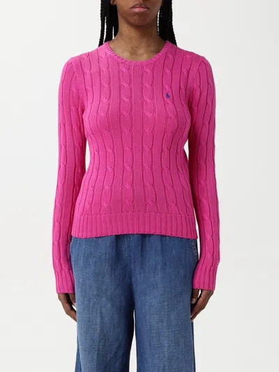 POLO RALPH LAUREN SWEATER POLO RALPH LAUREN WOMAN COLOR FUCHSIA,G41996007