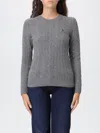 Polo Ralph Lauren Ralph Lauren Gray Wool And Cashmere Cable-knit Sweater In Gray