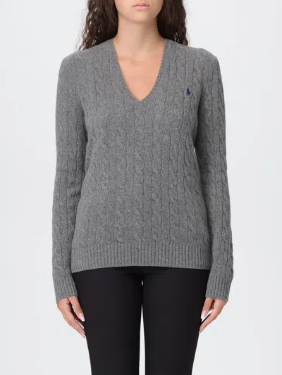 POLO RALPH LAUREN SWEATER POLO RALPH LAUREN WOMAN COLOR GREY,H22993020
