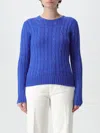 Polo Ralph Lauren Julianna Wool And Cashmere Blend Sweater In Navy
