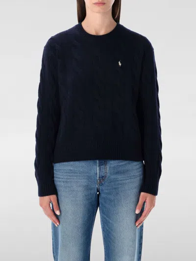 Polo Ralph Lauren Sweater  Woman Color Navy In Blue