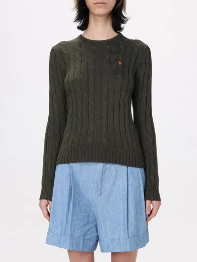 POLO RALPH LAUREN SWEATER POLO RALPH LAUREN WOMAN COLOR OLIVE,G41996048