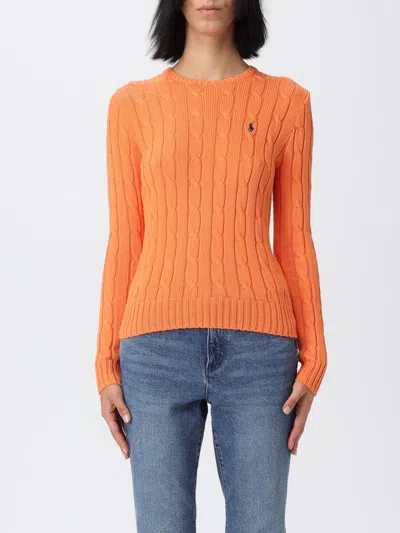 POLO RALPH LAUREN SWEATER POLO RALPH LAUREN WOMAN COLOR ORANGE,H13562004