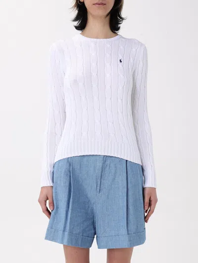 POLO RALPH LAUREN SWEATER POLO RALPH LAUREN WOMAN COLOR WHITE,G41996001