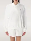 Polo Ralph Lauren Lightweight Fleece Long-sleeve Polo In White