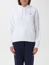 Polo Ralph Lauren Embroidered-logo Pullover Hoodie In Weiss