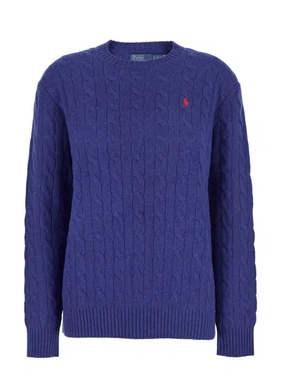 Polo Ralph Lauren Sweater Pull Oversize In Blue