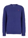 Polo Ralph Lauren Sweater Pull Oversize In Blue