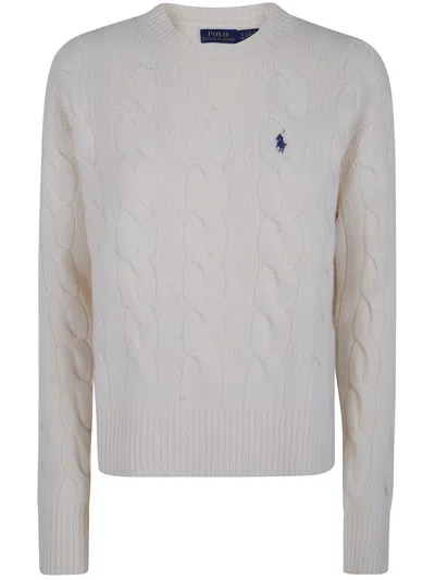 Polo Ralph Lauren Sweater Pullover "211a91216 002 Authentic Cream" In White