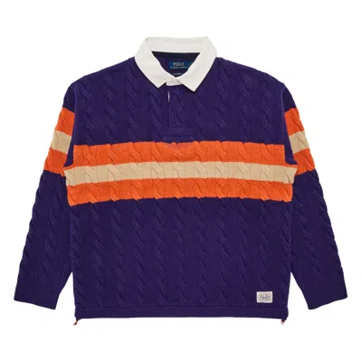 Pre-owned Polo Ralph Lauren Sweater 'purple Combo' | Men's Size L