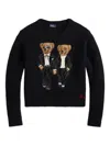 Polo Ralph Lauren Polo Bear Wool-blend Sweater In Black