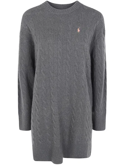 Polo Ralph Lauren Sweater Shift Dress In Green