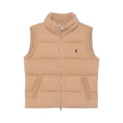 Pre-owned Polo Ralph Lauren Sweater Vest 'camel Melange' | Brown | Women's Size M