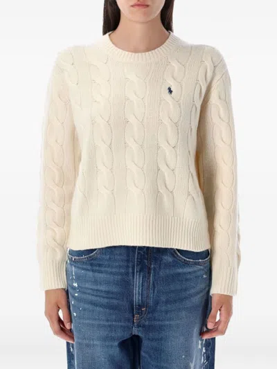 Polo Ralph Lauren Sweater With  Embroidery In White