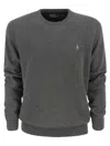 Polo Ralph Lauren Long Sleeve Crew Neck Pullover In Grey