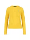 Polo Ralph Lauren Sweater With Pony In Yellow