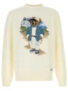 Polo Ralph Lauren Light Yellow Intarsia Knit Pullover In White