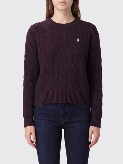 Polo Ralph Lauren Sweater Woman Color Burgundy