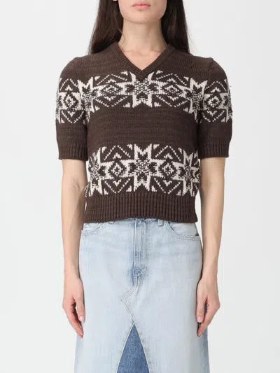 Polo Ralph Lauren Intarsia Cotton And Wool-blend Sweater In Brown