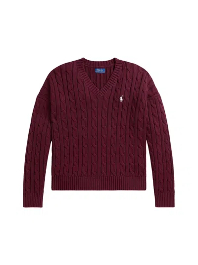 Polo Ralph Lauren Sweater-pullover In Burgundy