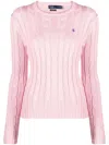 Polo Ralph Lauren Textured Cable-knit Sweater With Scalloped Detailing