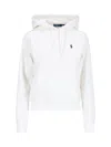 Polo Ralph Lauren Ralph Lauren White Jersey Hoodie With Motif In White