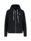 Polo Ralph Lauren Felpa In Misto Cotone Nero Donna