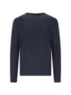 Polo Ralph Lauren Sweater With Embroidery In Blue