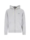 Polo Ralph Lauren Gray Cotton Sweatshirt In Gray