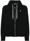 Polo Ralph Lauren Felpa In Misto Cotone Nero Donna In Black