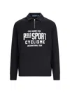 Polo Ralph Lauren Knitwear With Ribbed Cuffs And Embroidered Patch In Black