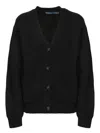 Polo Ralph Lauren Wool And Cashmere V-neck Cardigan In Black
