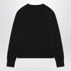 Polo Ralph Lauren Black Cotton Blend Cardigan In Black