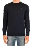Polo Ralph Lauren Black Crew Neck Knitwear In Blue